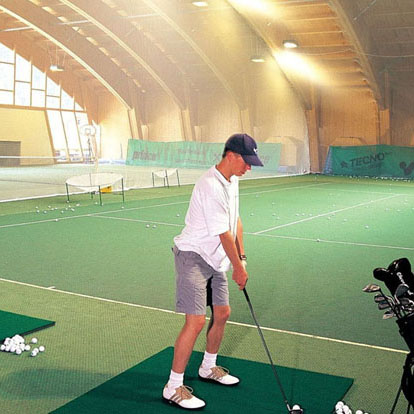Golf training inside